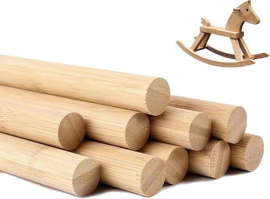 2 Inch x 36 Inch 1 PCS Dowel Rods Wood Sticks Wooden Dowel Rods - Unfinished Bamboo Sticks - for Crafts and DIYers