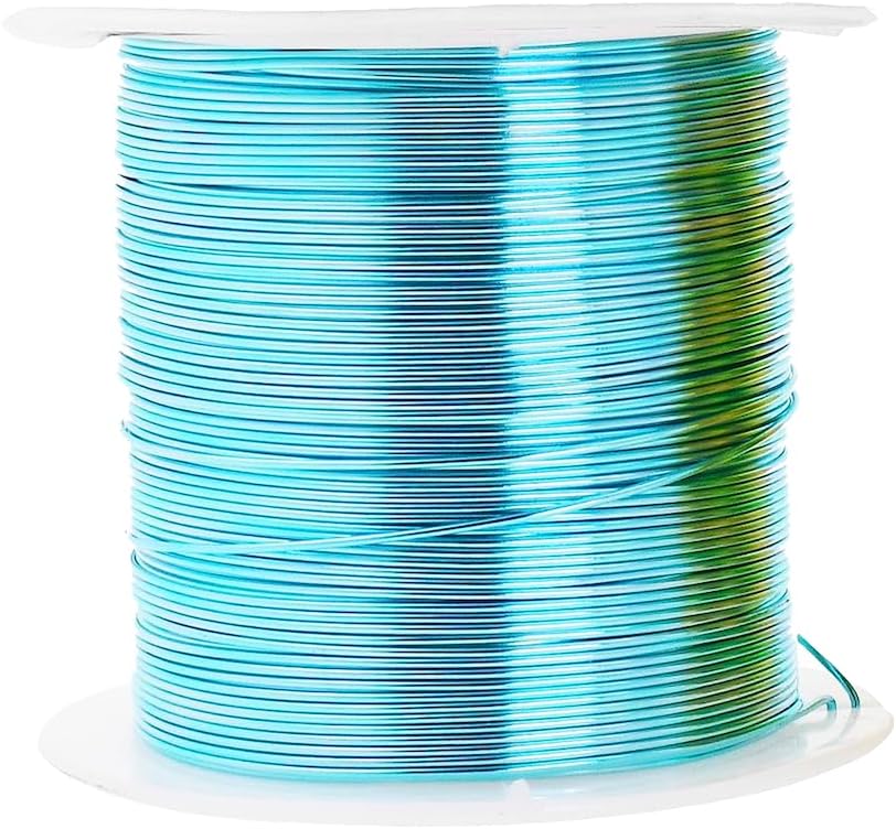 Mandala Crafts 20 Gauge Anodized Aluminum Craft Wire for Jewelry Making - 400 FT Colored Flexible Pastel Wire - Bendable for Bonsai Armature Crafting Sculpting