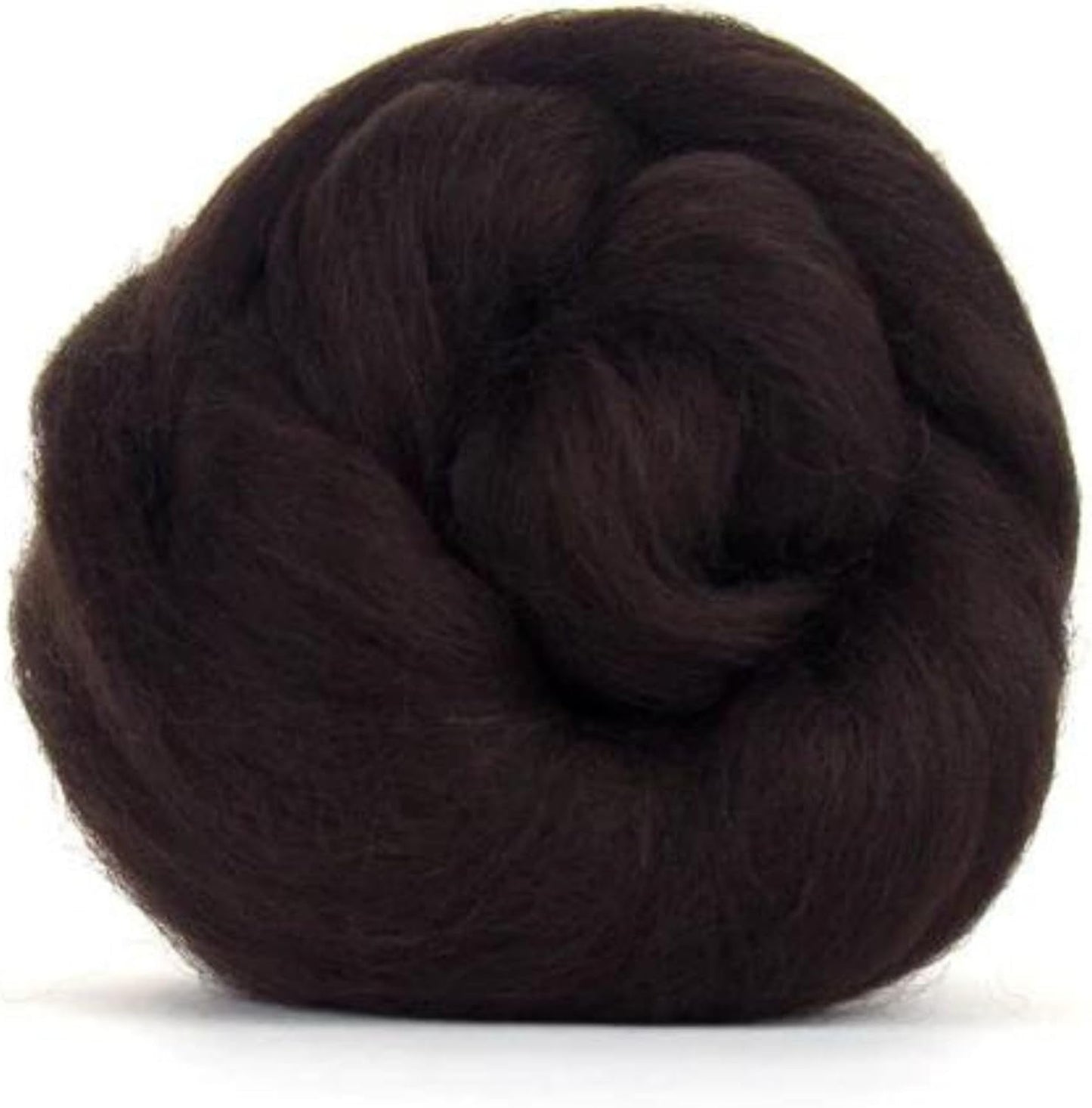 Revolution Fibers Dyed Corriedale Wool | 8 Ounces of Premium Combed Wool Top | 26 Micron, 100% Pure Corriedale Wool Roving, Ethically Sourced (Mocha Brown)