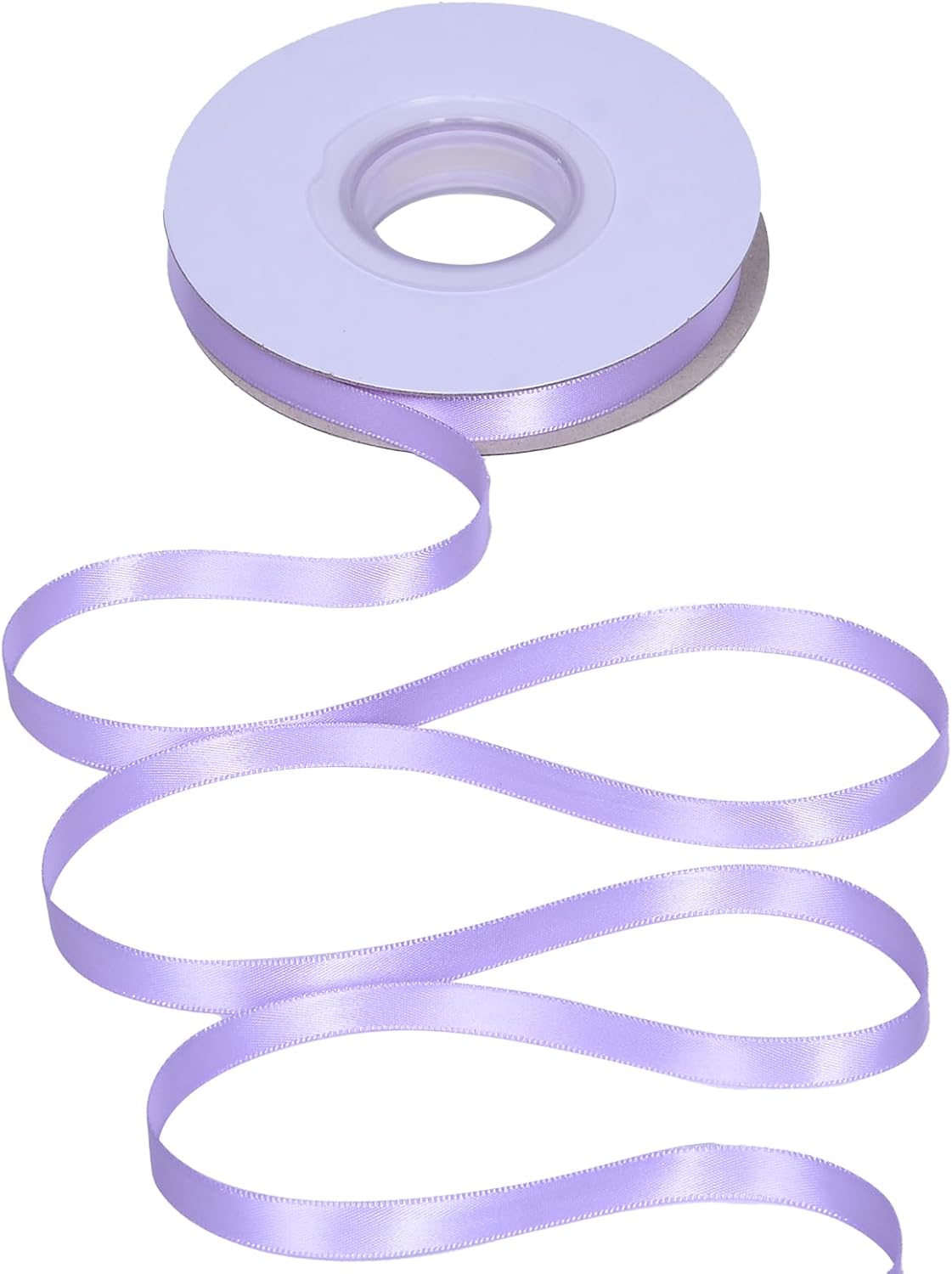 YAMA Light Purple Double Faced Satin Ribbon 3/8 Inch 25 Yards Thin Lilac Ribbon for Gift Wrapping Crafts Hair Bows Wedding Party Decoration