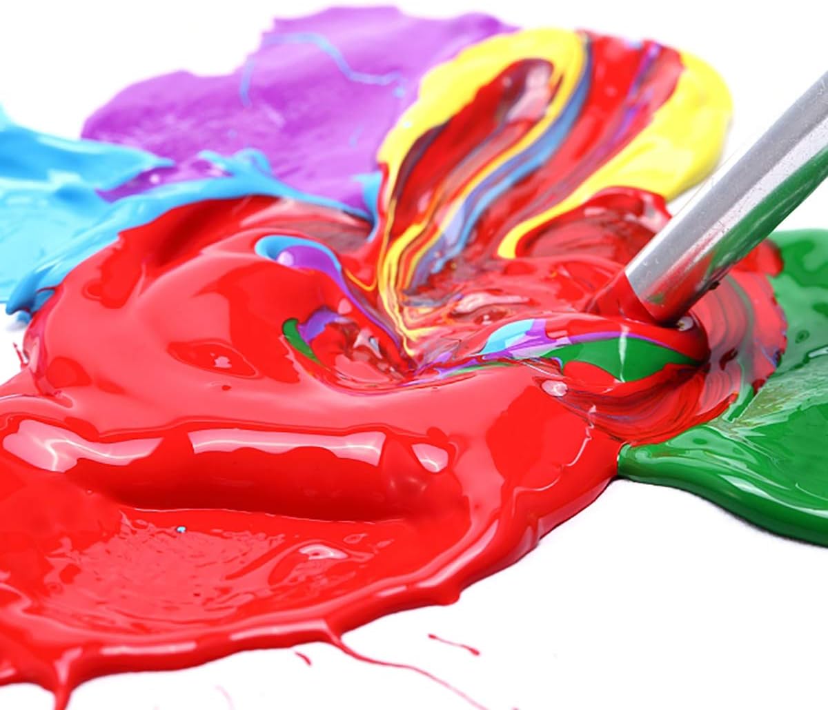 GOTIDEAL Iridescent Acrylic Paint Chameleon Purple Tubes(120ml, 4.1 oz) Non Toxic Non Fading,Rich Pigments for Painters, Adults & Kids, Ideal for Canvas Wood Clay Fabric Ceramic Craft Supplies