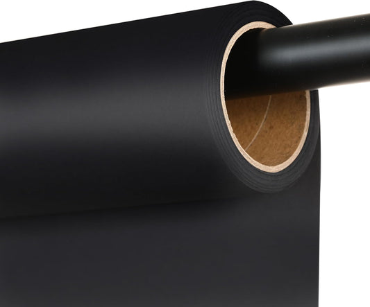 Seamless Photography Background Paper Roll, Blue Photo Paper Backdrop for Photography, Video and Streaming (Jet, 82" x16')