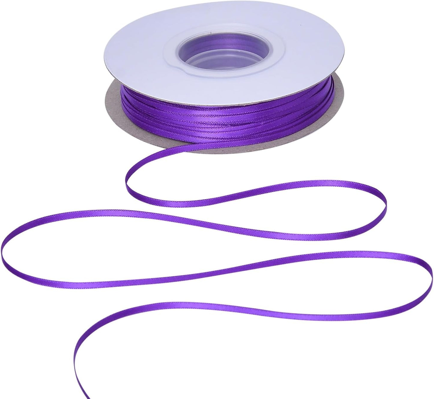 YAMA Purple Double Faced Satin Ribbon 1/8 Inch 100 Yards Ribbon for Gift Wrapping Crafts Hair Bows Wedding Party Decoration
