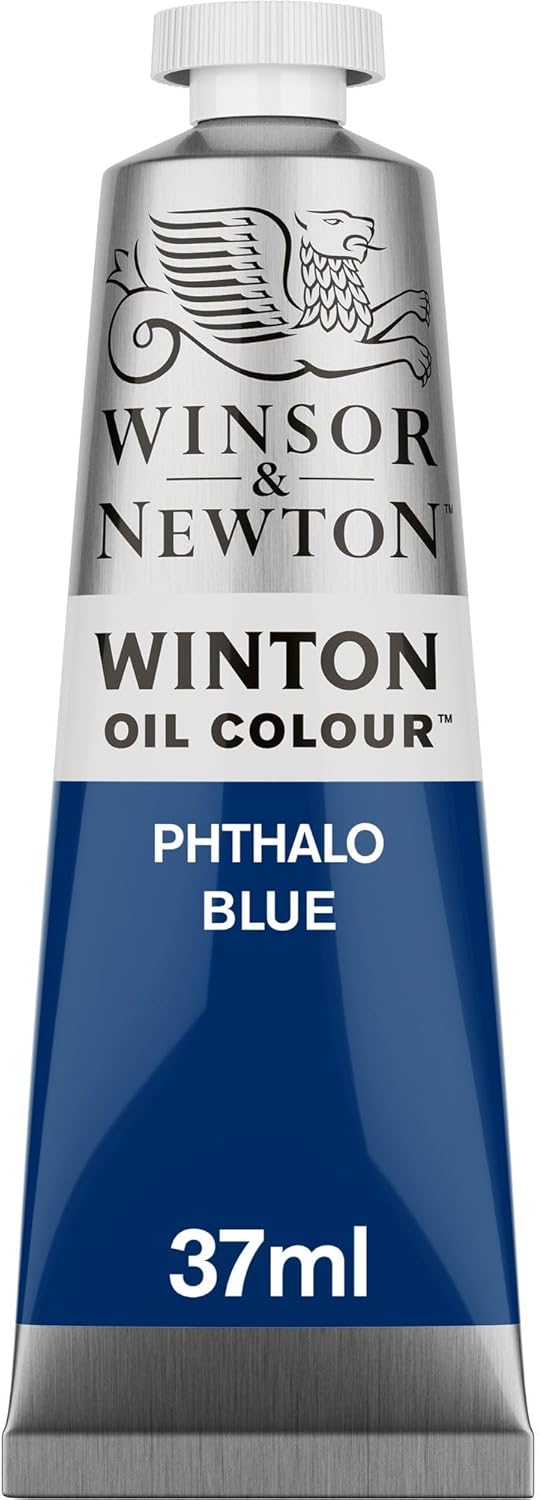 Winsor & Newton Winton Oil Color, 37ml (1.25-oz) Tube, Phthalo Blue