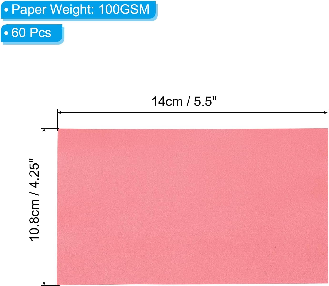 PATIKIL 60 Sheets Vellum Paper 4.25x5.5, Vellum Paper Printable Translucent Paper 100GSM Colored for Invitations Laser Inkjet Printing Card Making Crafting Wedding Tracing, Red