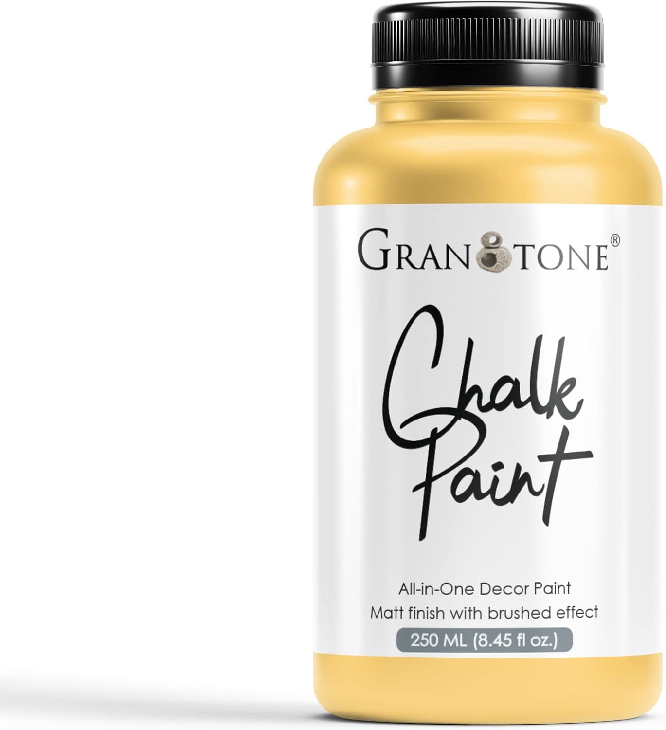 GRANOTONE Chalk Paint for Furniture | Matt-Finish Water-Based Acrylic Paint for Wood, Walls, Metal, Glass, Paper, Fabric Canvas | Maximum Coverage Chalk Paint for Kids & Adults, 120 Ml (DRAB BROWN)