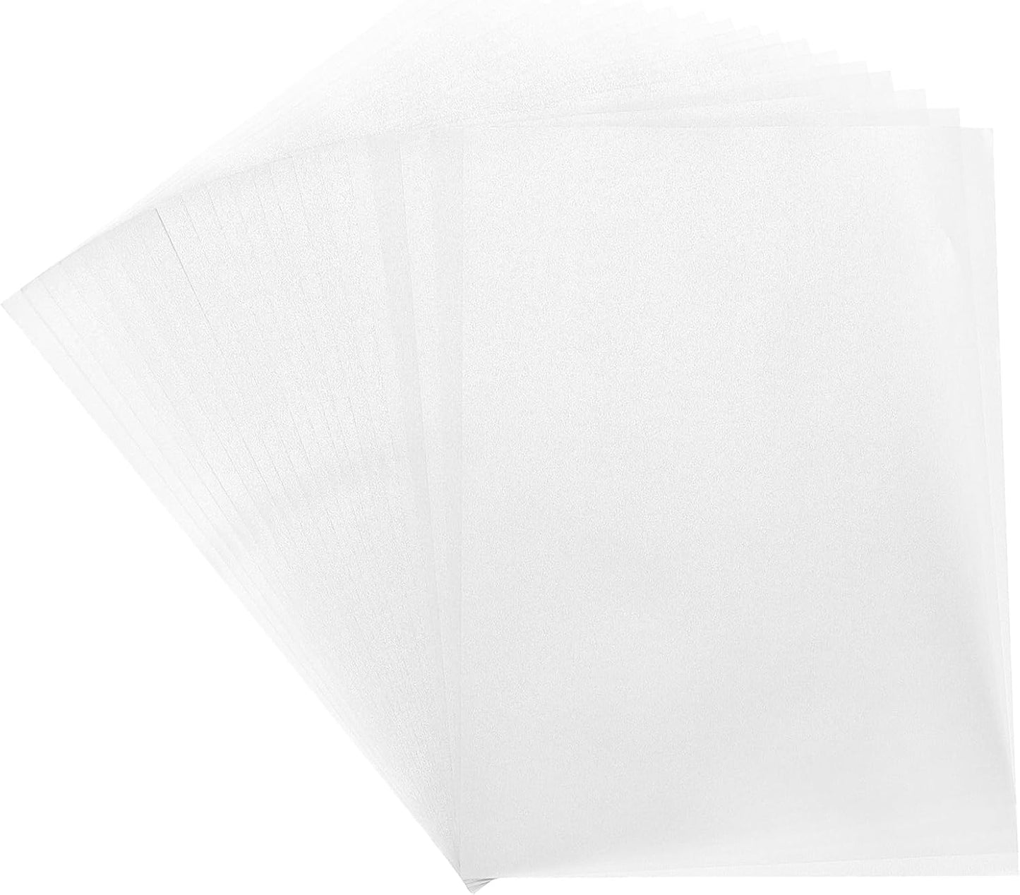 MECCANIXITY Colored Vellum Paper, 40 Sheet Silver Transparency 8.3" x 5.9" Printable Vellum Paper, Translucent Vellum Sheets for Printing Wedding Invitations Ink Jet Laser Printer