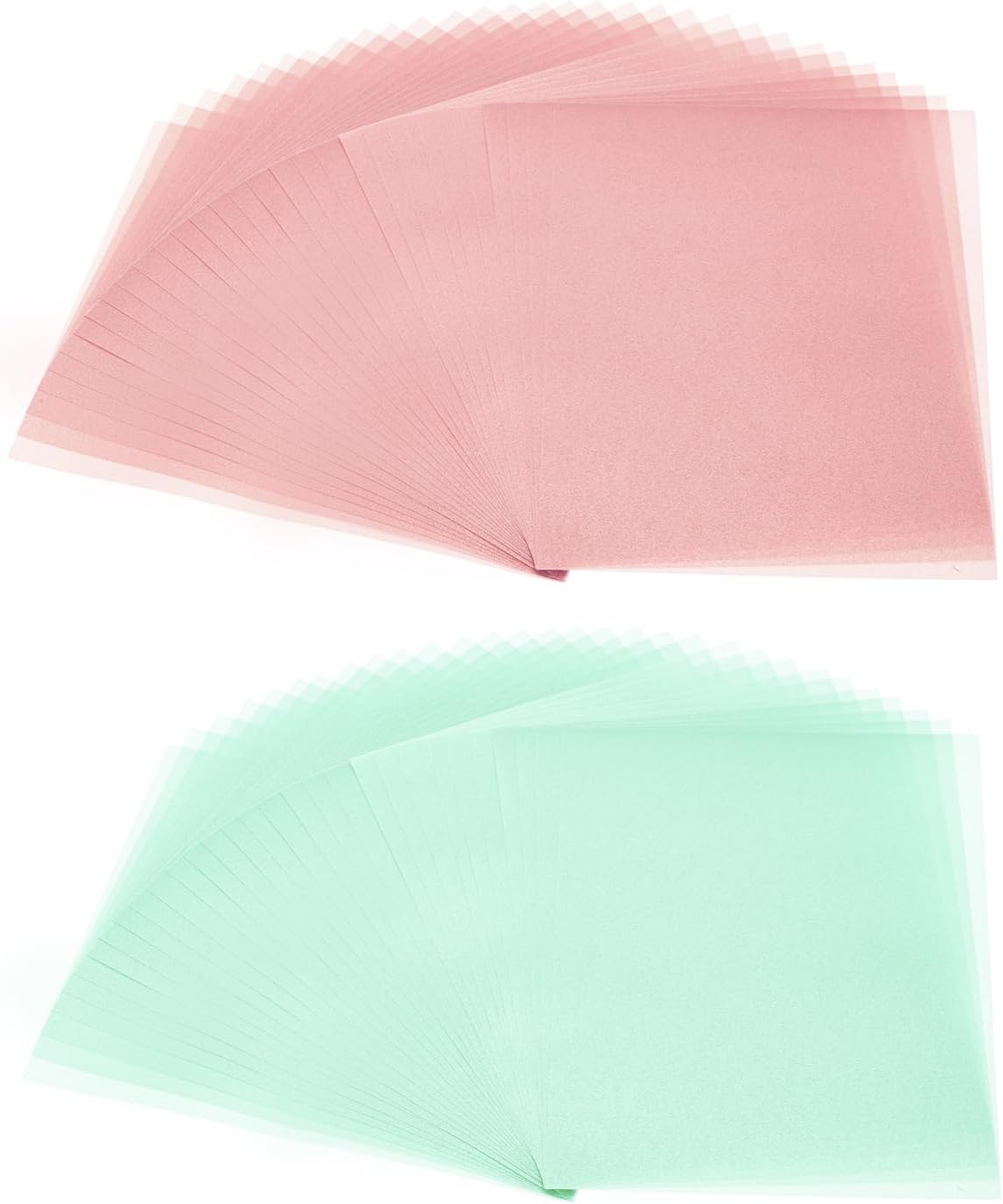 PATIKIL 60 Sheets Vellum Paper 8.5x11inches, Printable Translucent Paper 100GSM Colored for Invitations Laser Inkjet Printing Card Making Crafting Wedding Tracing, Light Blue/Pink