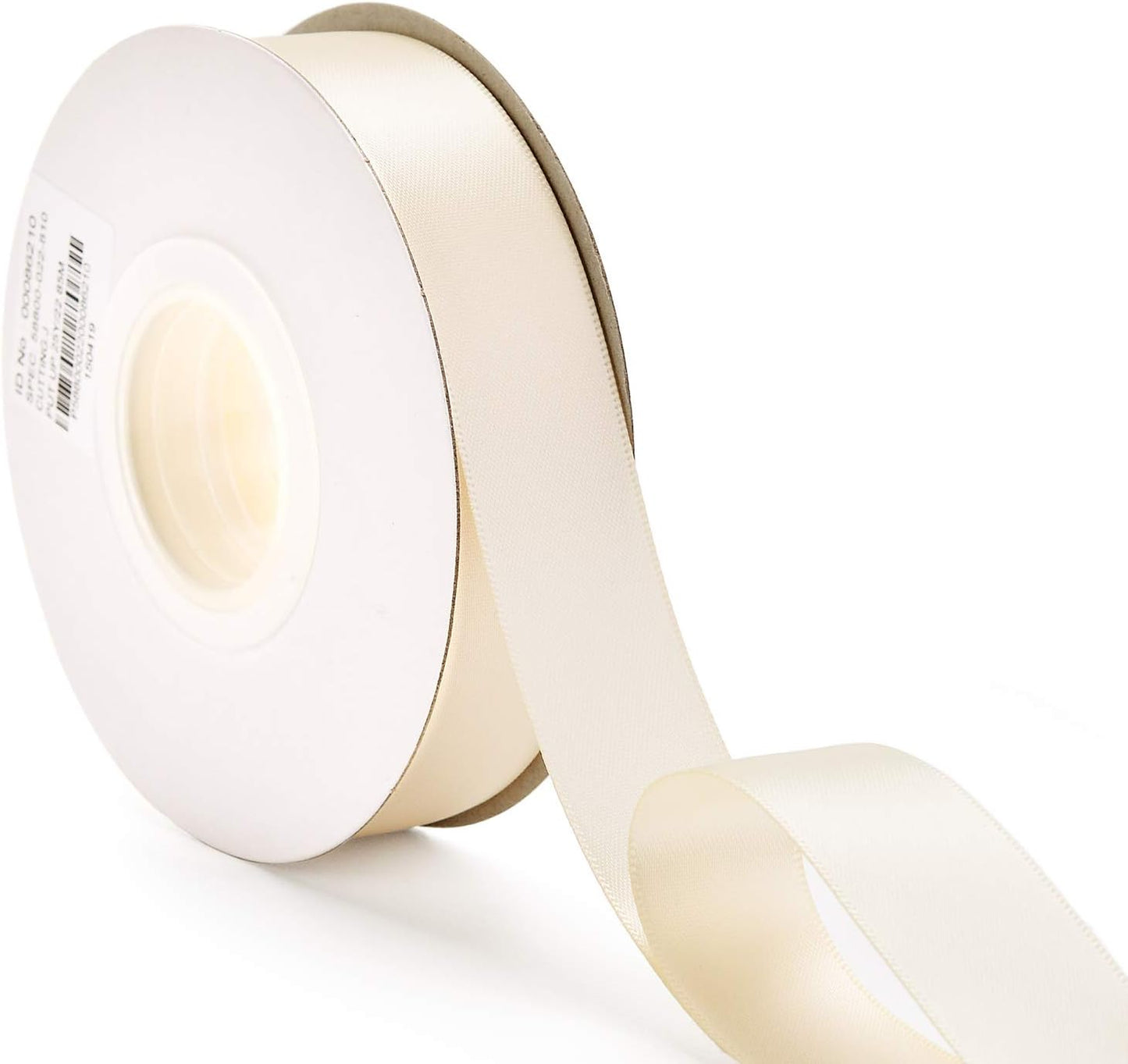 YAMA Ivory Double Face Satin Ribbon 7/8 Inch 25 Yards Cream Satin Ribbon for Gift Wrapping Crafts Wreaths Hair Wedding Bridal Flower Bouquets Arrangement