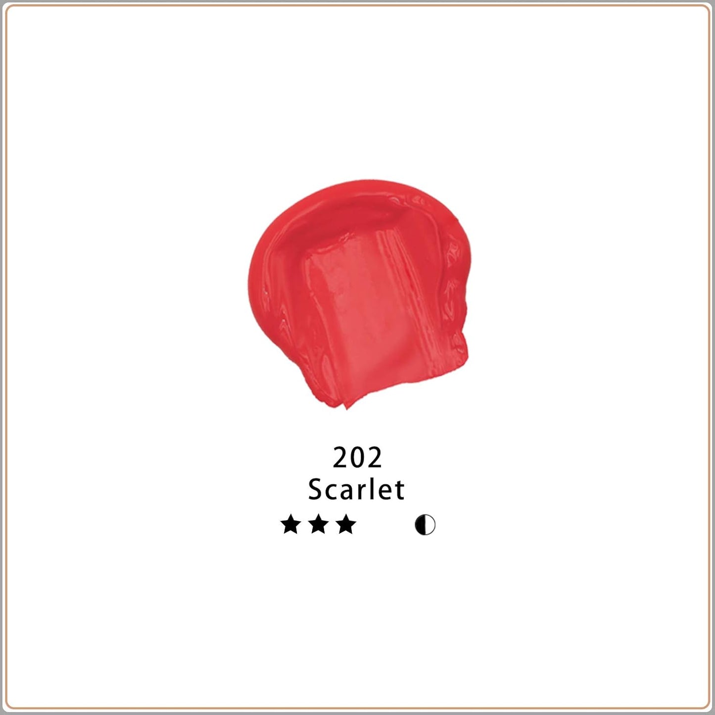 Artecho Red Acrylic Paint, Scarlet Red Paint (120ml / 4.05oz) Tubes, Art Craft Paints for Canvas, Rock, Stone, Wood, Fabric, Art Supplies