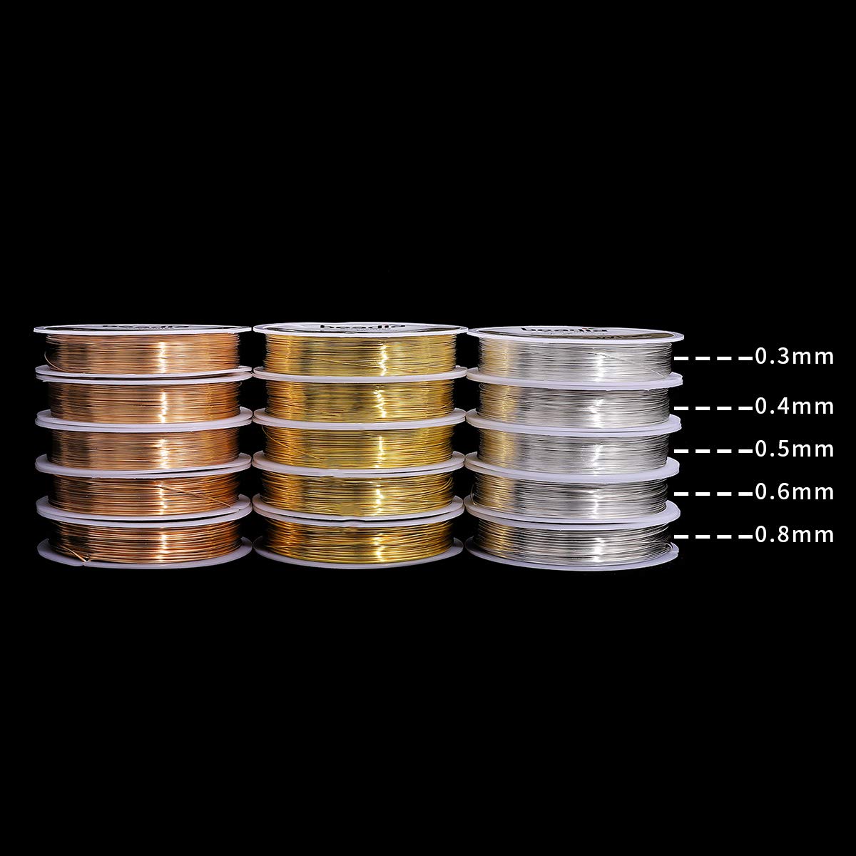 Gold Copper Wire 0.3mm Bead Cord for Bracelet Necklace Charm Beading Jewelry Making 54yard