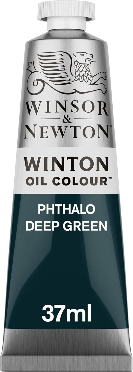 Winsor & Newton Winton Oil Color, 37ml (1.25-oz) Tube, Phthalo Deep Green