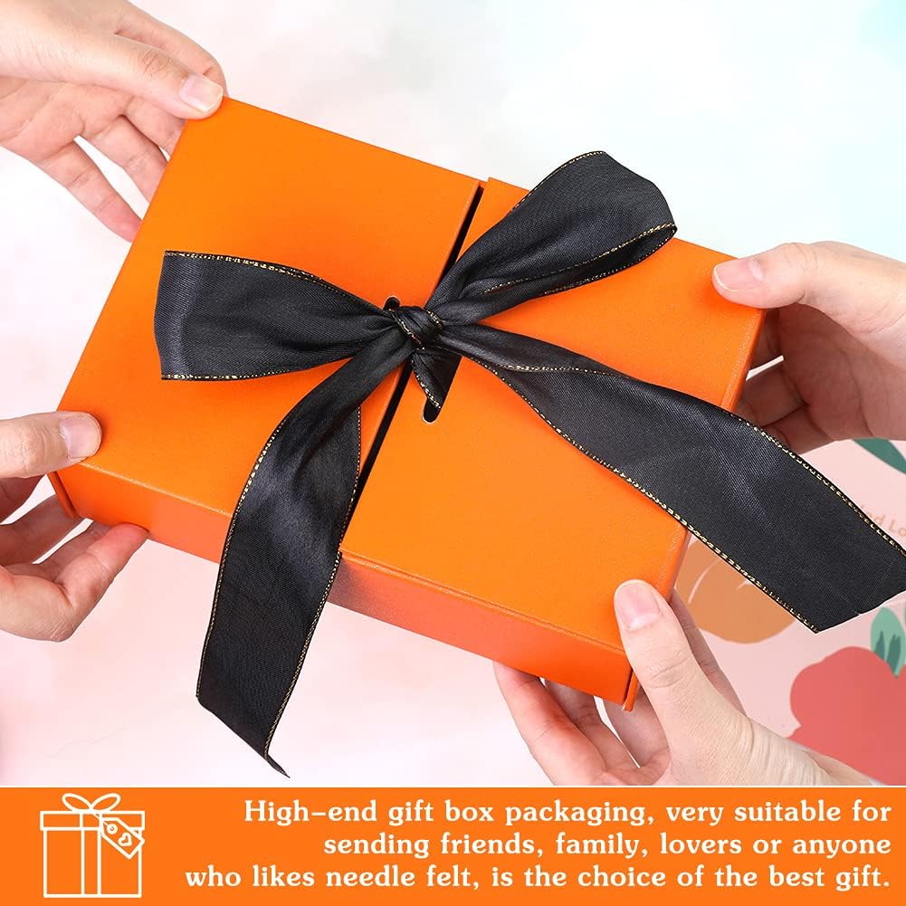 Mayboos 30 Colors Wool Roving Yarn for Needle Felting - DIY Craft Fiber Wool for Wet Felting - 3g/Color (Dark Color)