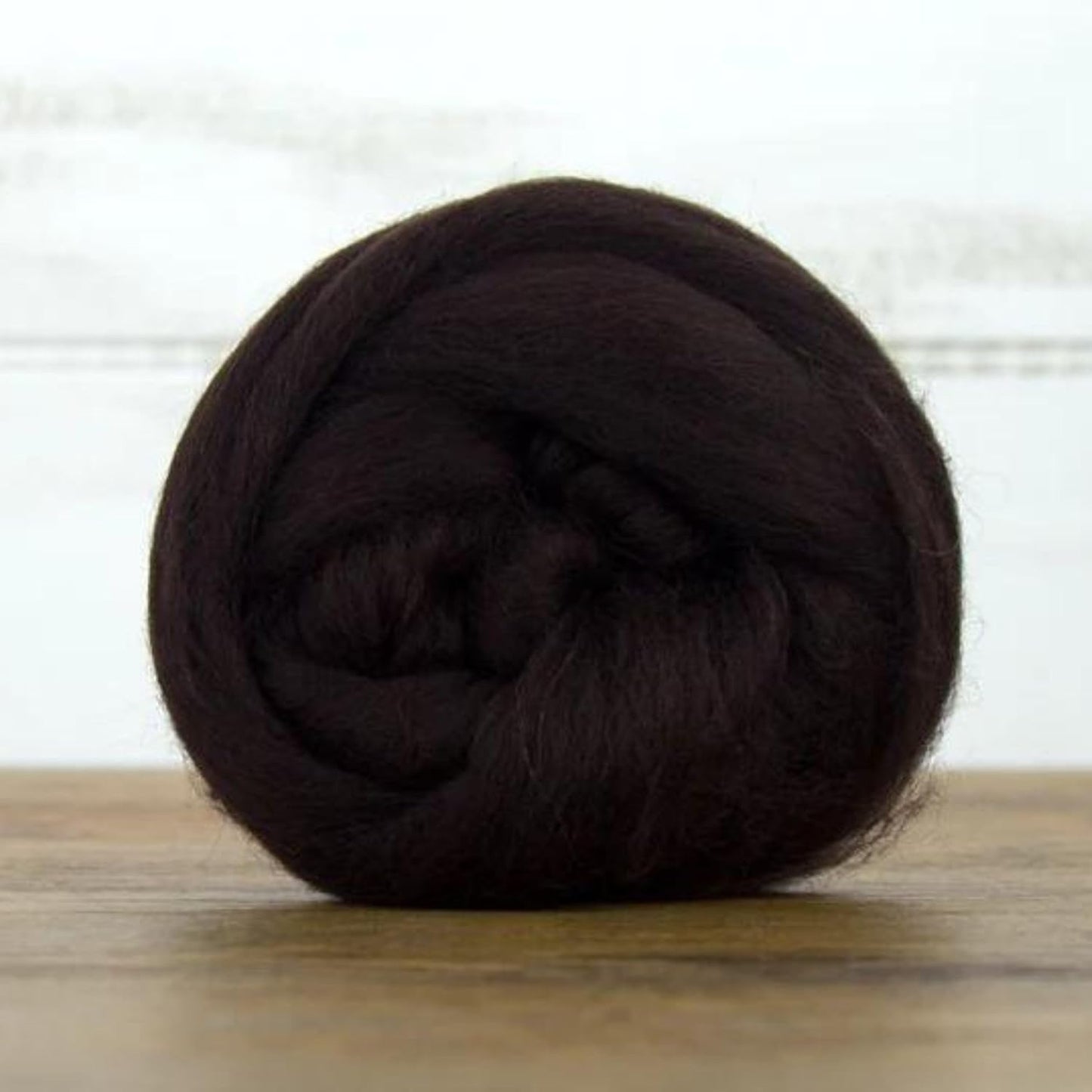 Revolution Fibers Dyed Corriedale Wool | 8 Ounces of Premium Combed Wool Top | 26 Micron, 100% Pure Corriedale Wool Roving, Ethically Sourced (Mocha Brown)