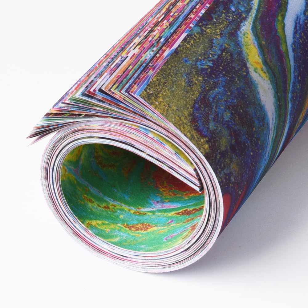 Square Origami Paper 6x6 Double Sided 50 Sheets 50 Colors 70GSM Origami Kit Japanese Chiyo Easy Fold Arts Crafts DIY Handwork Beginner Rock Color