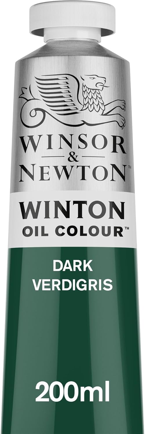 Winsor & Newton Winton Oil Color, 200ml (6.75-oz) Tube, Dark Verdigris