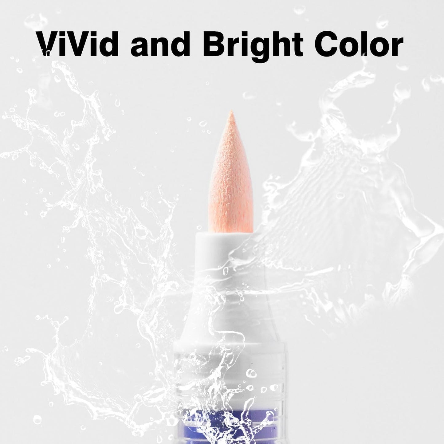 ROSYMENG 9 Metallic Color Acrylic Paint Pens,Quick-Drying Waterproof Acrylic Paint Markers, Soft Brush Tip Acrylic Markers for Canvas, Rock Painting, Wood, Stone, Glass, Ceramic, Fabric Painting