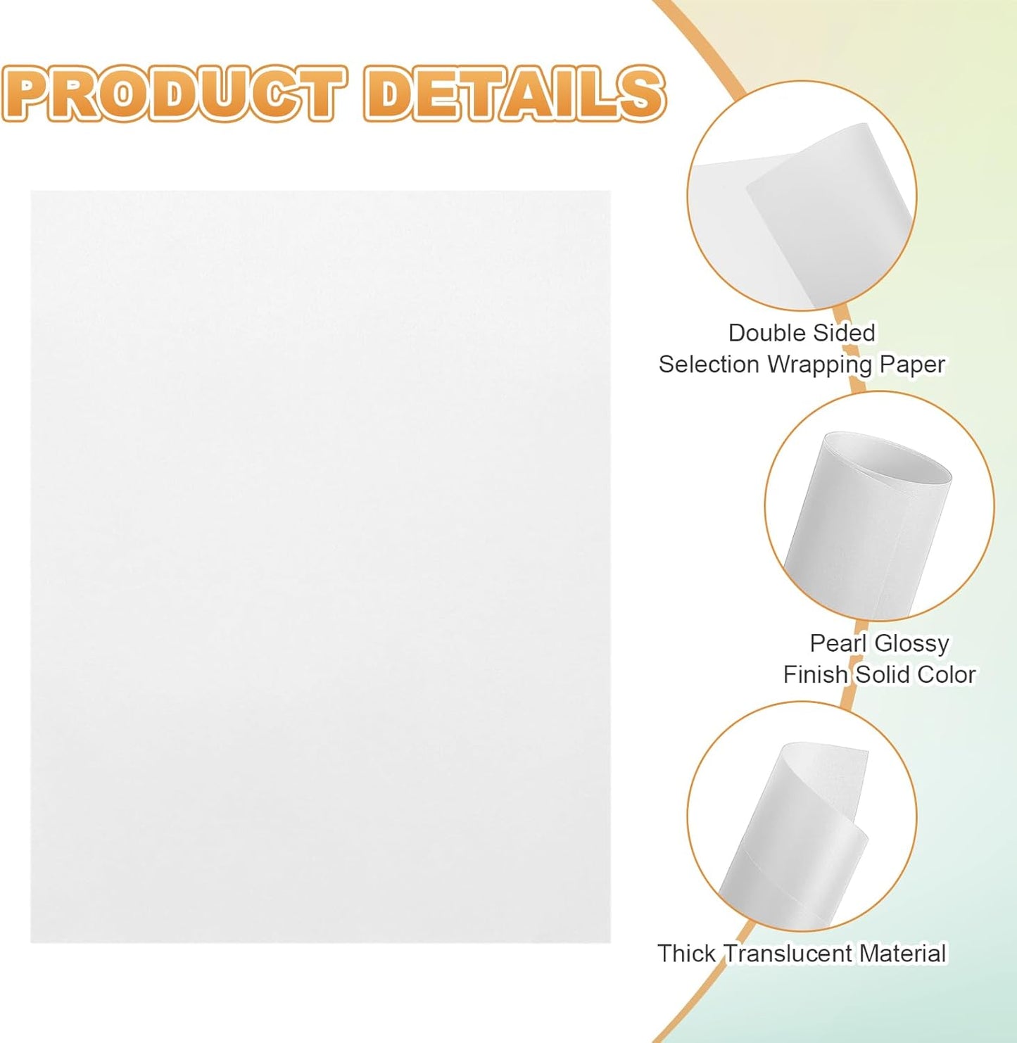 MECCANIXITY 60 Sheet Colored Vellum Paper 8.5" x 11", 100gsm Translucent Printable Vellum Sheets for Printing Wedding Invitations Inkjet Laser Printer, White