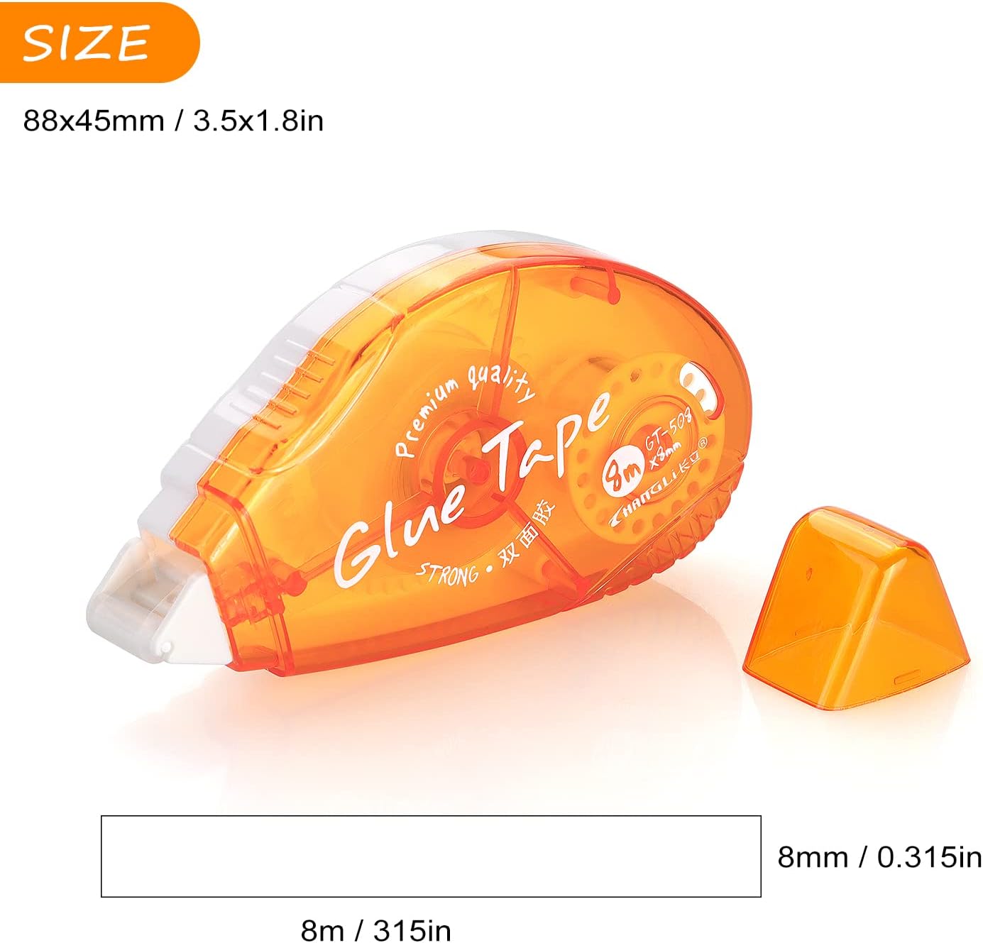 Tamaki 3 Pack Double Sided Tape Roller, Scrapbooking Tape, Adhesive Tape Dispenser Runner for Crafts and Arts Projects, Photo Tape