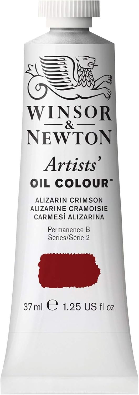Winsor & Newton Artists' Oil Color, 37ml (1.25 oz) Tube, Alizarin Crimson