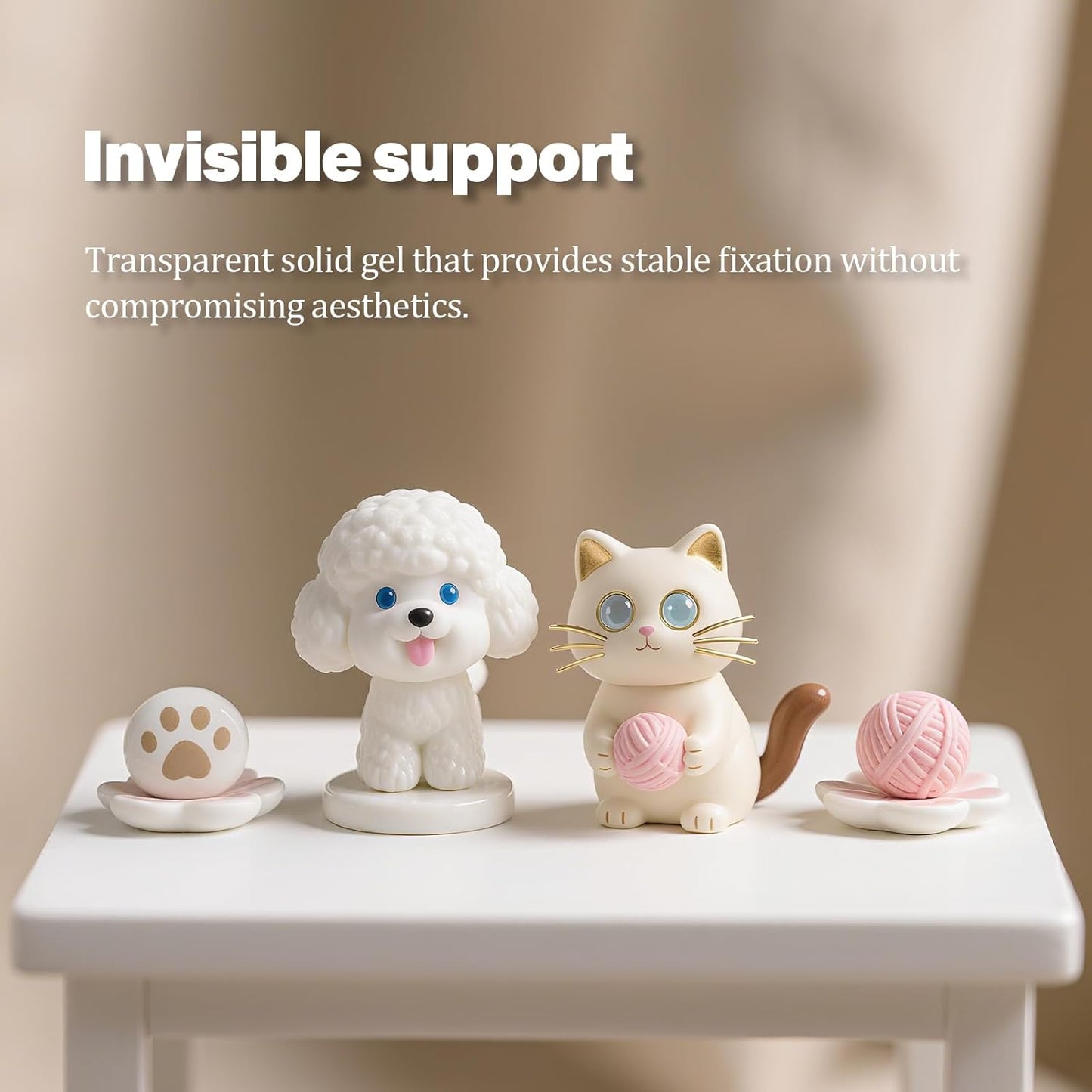 6.07 oz Clear Exhibit Gel for Museum - Safe & Reusable Exhibit Putty Gel for Glass, Antiques, Ceramic, Collectibles & Action Figures, Residue-Free, Removable Exhibit Wax to Protect Your Treasures