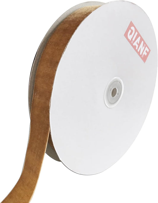 Vintage Khaki Velvet Ribbon, 1 Inch X 25Yd