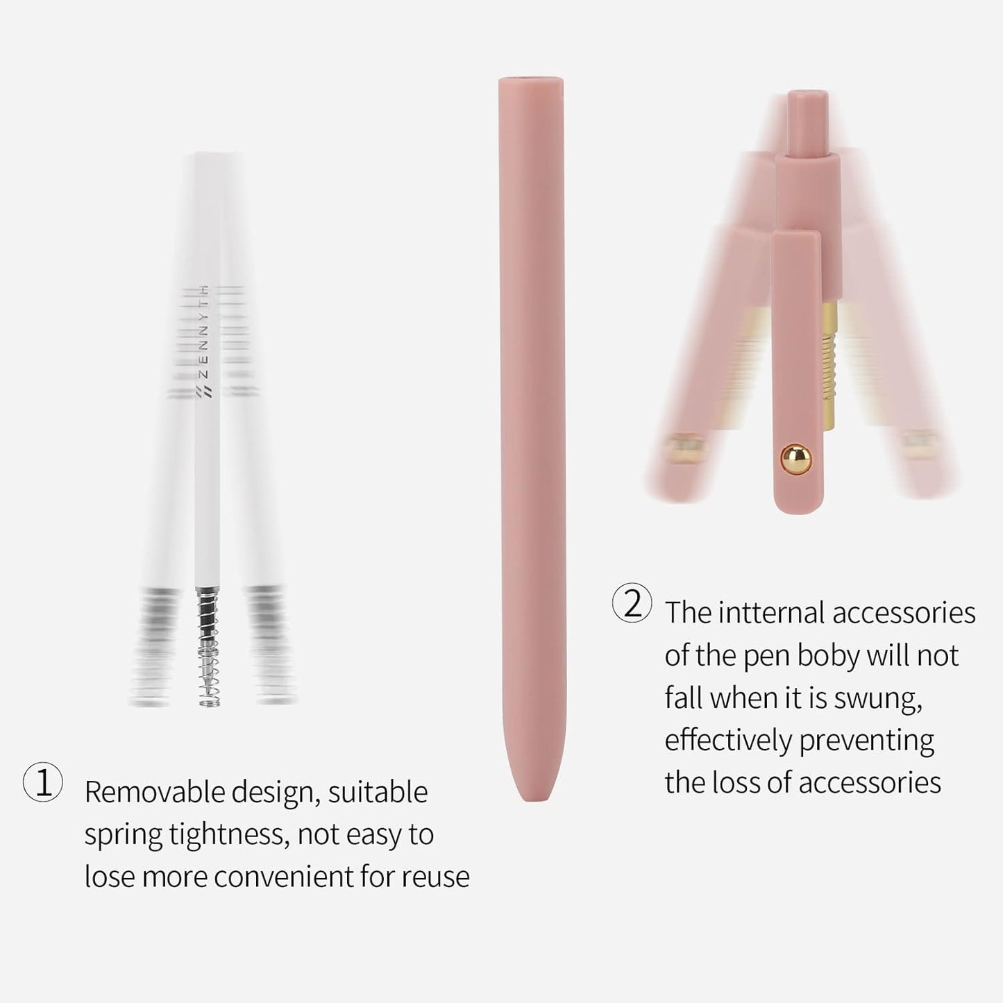 Ddaowanx Gel Pens,0.5mm Quick Dry Black Ink Pens Fine Point Smooth Writing Pens, Cute Office School Supplies Gifts for Women (24 Pcs Morandi-Black Ink)