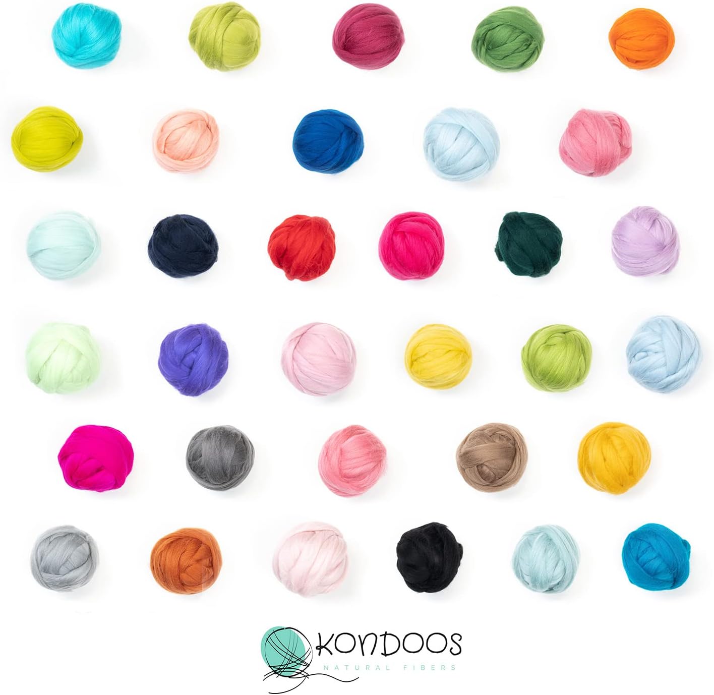 Colored Natural Wool roving, 8 OZ. Best Wool for Needle Felting, Wet Felting, handcrafts and Spinning. (Fuchsia)