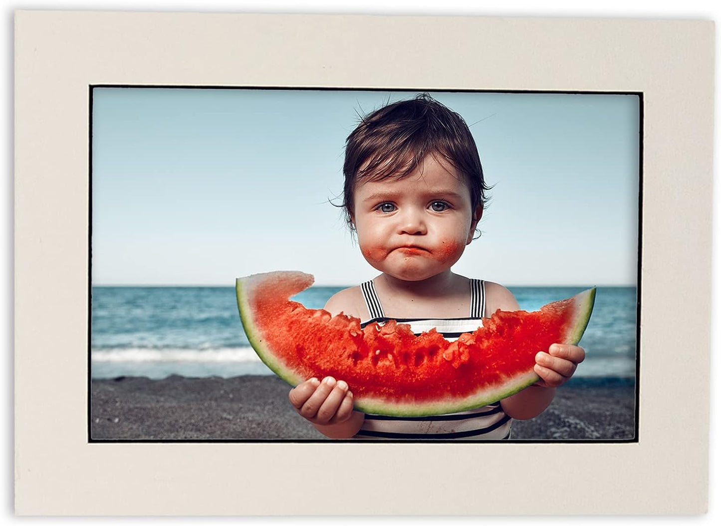 Pack of 25 Acid Free 11x14 Mats Bevel Cut for 8.5x11 Photos - White with Black Core Precut Matboards With Backing Boards and Clear Photo Mat Bags For Pictures, Photos, Framing - 4-ply Thickness