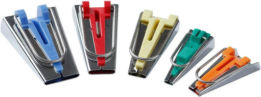 YICBOR Bias Tape Maker Set 6MM/9MM/12MM/18MM/25MM 5 Sizes DIY Quilting Tools Kit