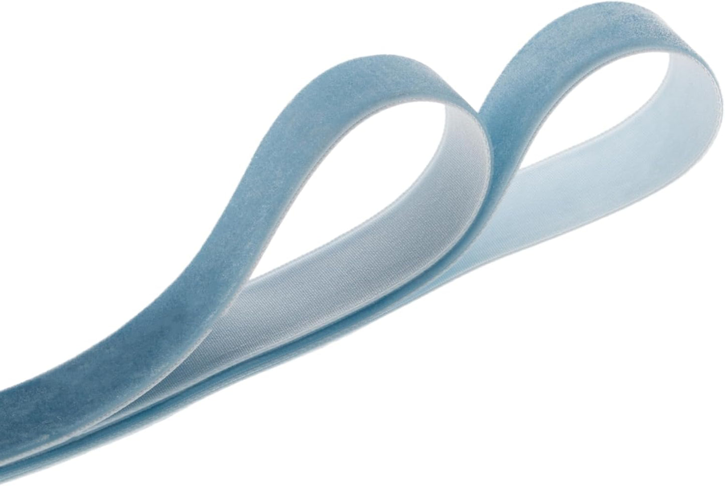 Vintage Dusty Blue Velvet Ribbon Christmas Ribbon for Gift Wrapping Crafts Christmas Tree Ornaments Garland Decorations, 1 Inch X 25Yd