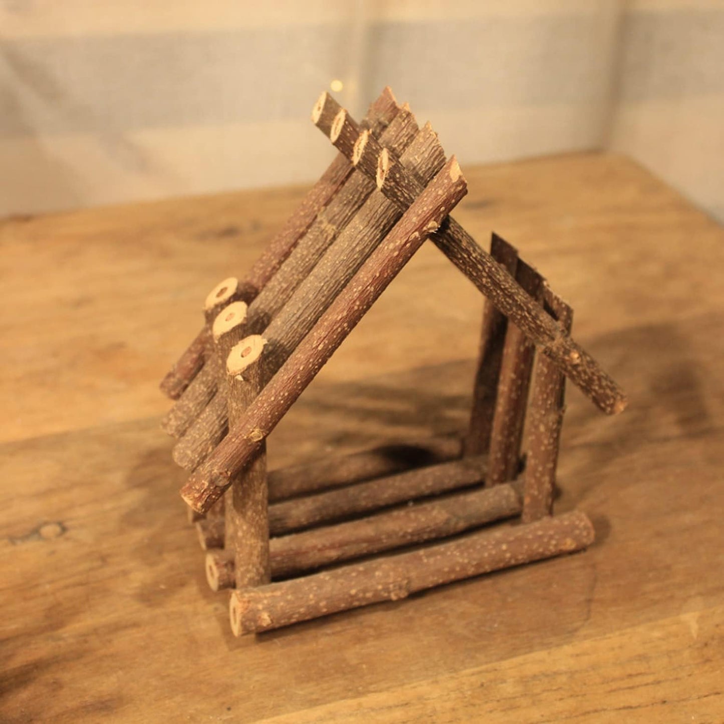 FSWCCK 100 PCS Craft Sticks, 2 Inch Natural Birch Twigs Sticks, Mini Wood Log for DIY Crafts, Farmhouse Centerpiece Decor and Rustic Home Decor