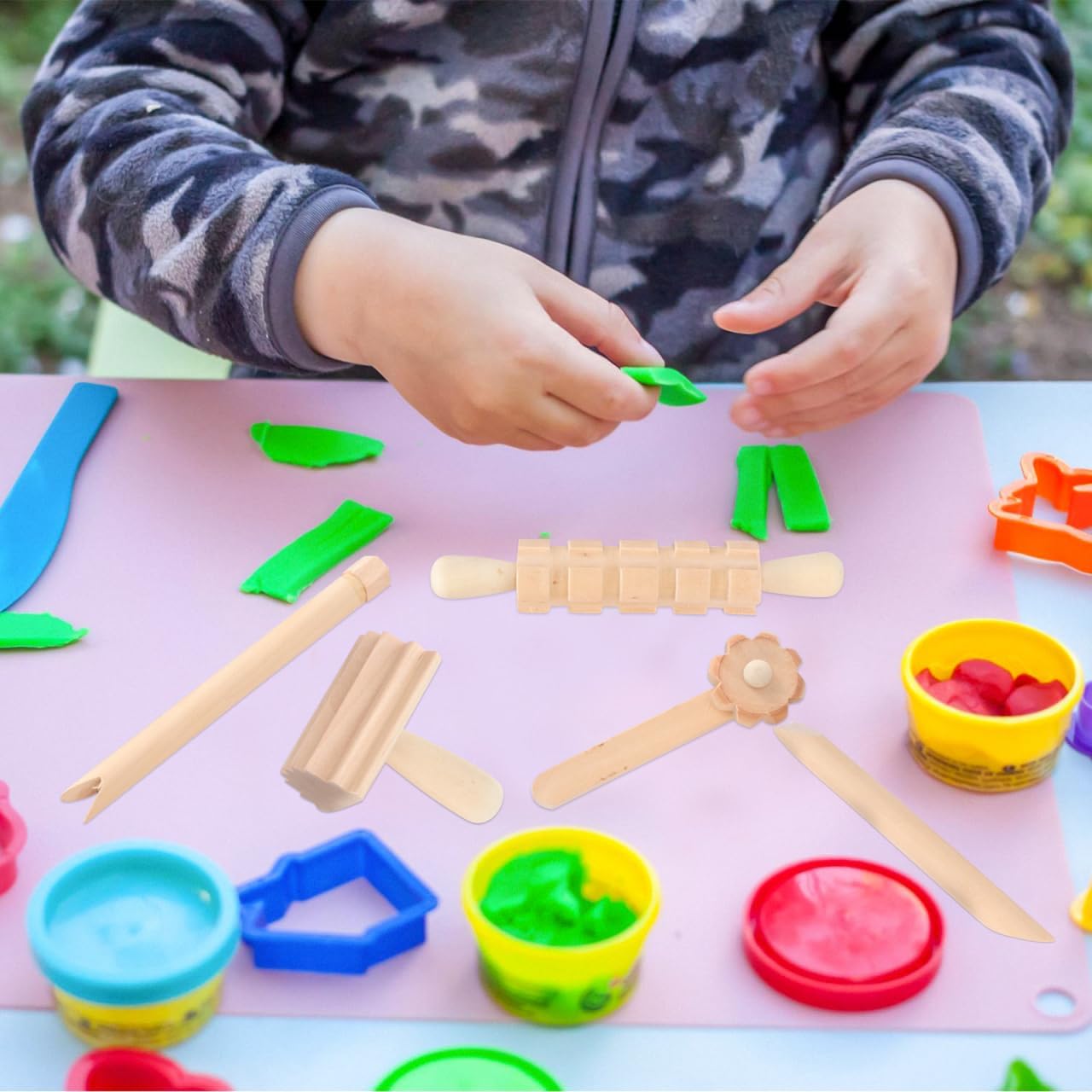 Small Wooden Rollers Mini Wooden Rolling Pin for Wood, Clay, and Dough Crafts for Christmas and Birthday Celebrations