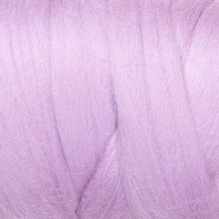 Kondoos Colored Natural Wool roving, 1 lb. Best Wool for Needle Felting, Wet Felting, handcrafts and Spinning. (Lavender, 1 lb)
