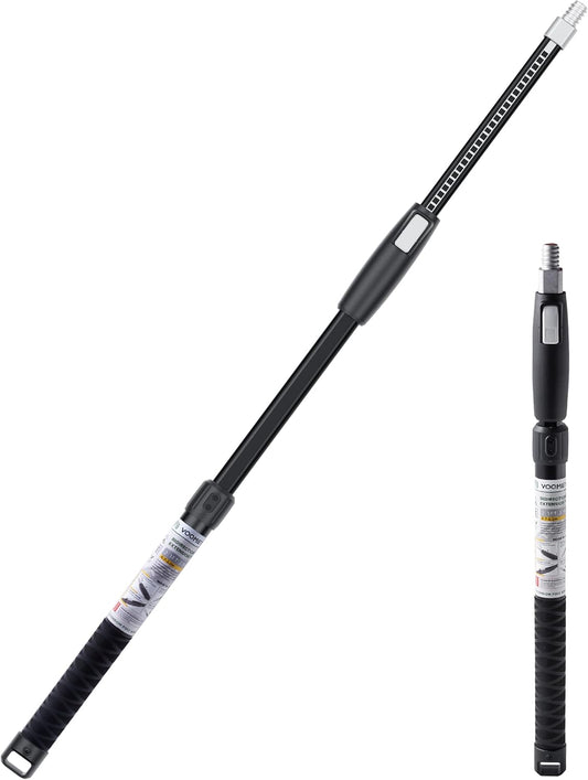 VOOMEY 2.3-4 ft (0.7-1.2m) Dual Extending 28 Point Adjustable Extension Pole for Paint Roller Frames | Heavy-Duty Telescopic Extension Pole | Multi-Purpose Tool for Dusting, Painting & Mores