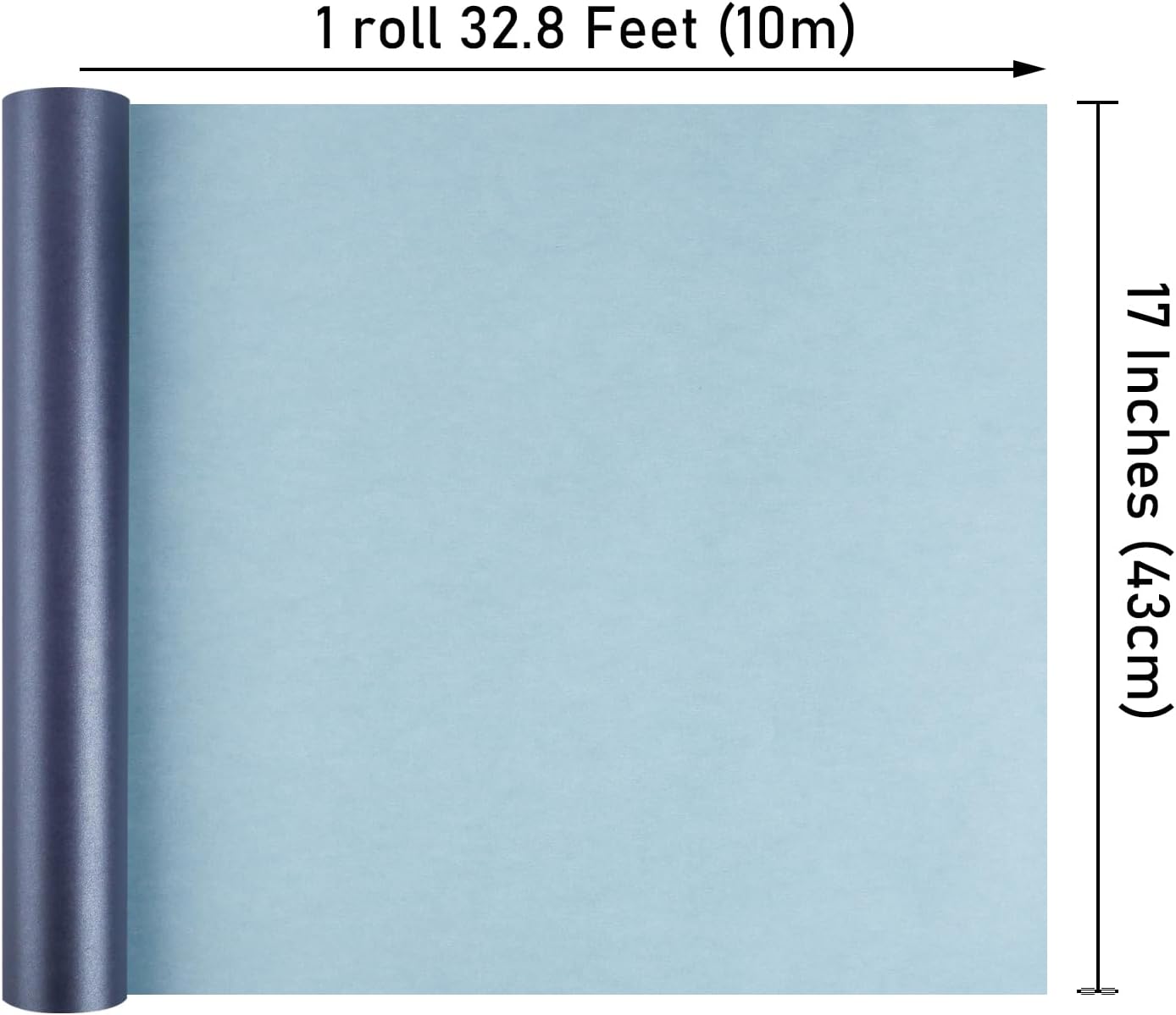 NESCCI Dark Blue Matte Wrapping Paper,Solid Color Pearly-Lustre Paper-3 Roll,17 Inches X 32.8 Feet Per roll.Gift Wrapping Paper,Perfect for Wedding,Valentine's Day,Birthday, Christmas,Baby Shower