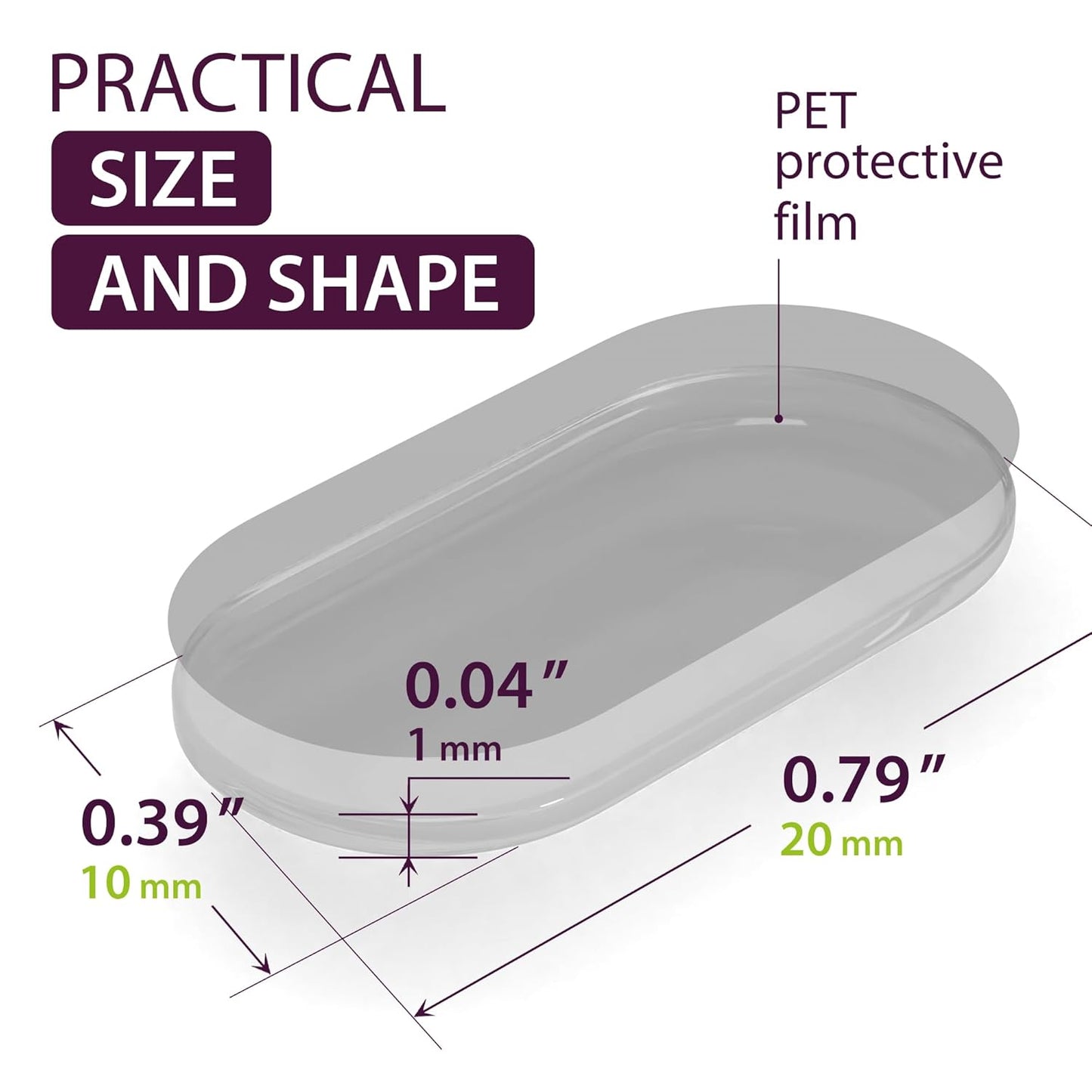 Large Sticky Dots 200PCs - Clear Glue Gel Dots Removable - Self Adhesive Dots Double Sided - Sticky Tack for Collectibles, Figurines Home Decor, Arts and Crafts