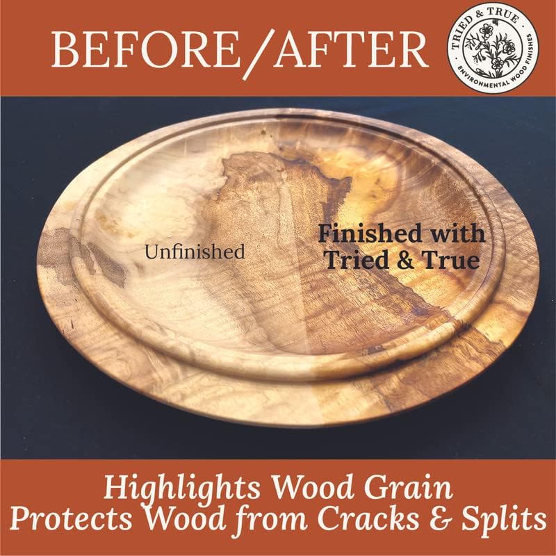 Tried & True Superior Varnish Oil Wood Finish, Gallon - Natural Pine Resin & Linseed Oil, Ideal for Interior Furniture, Tables, Countertops - Non-Toxic, Scratch Resistant & Durable