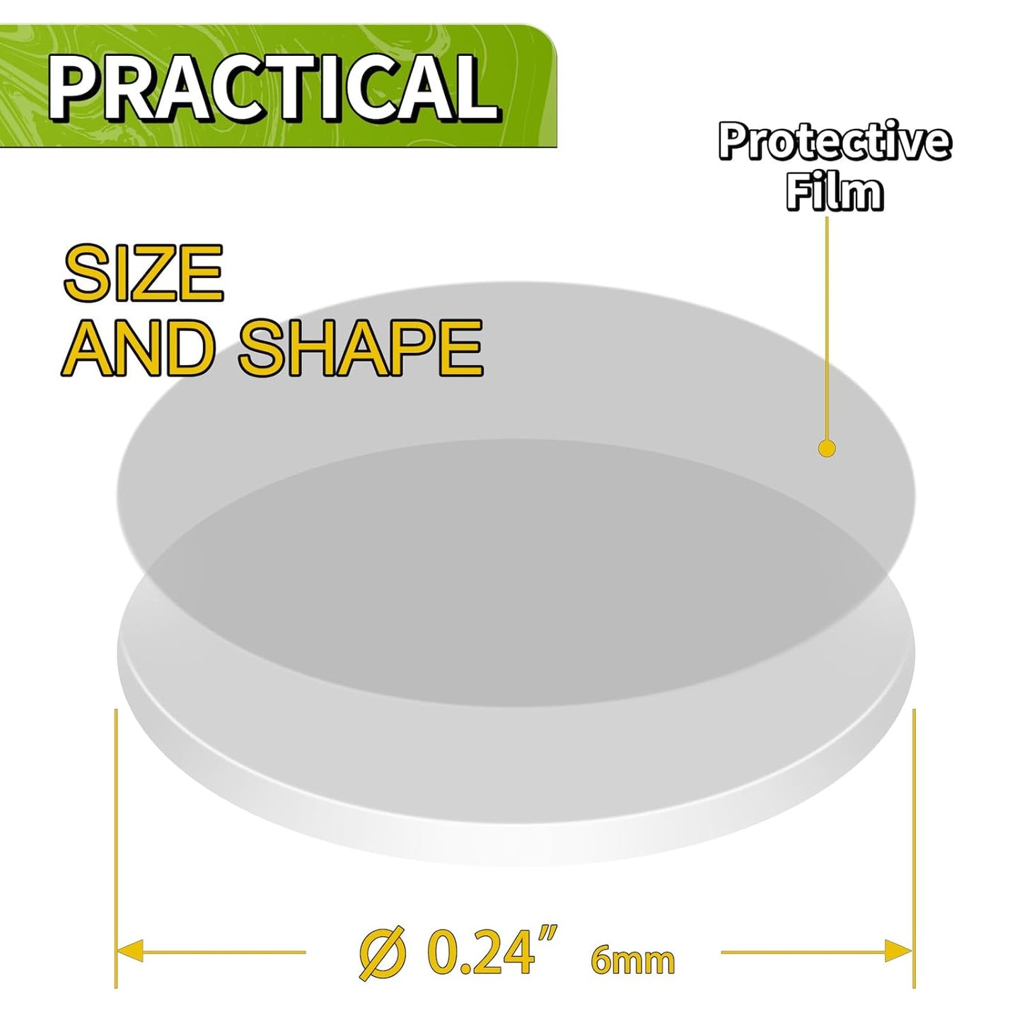 Piteno® 1200Pcs Double Sided Adhesive Dots, 0.24" Clear Removable Sticky Adhesive Mounting Putty, Waterproof No Trace Dots Adhesive Putty for Poster Picture Festival Decoration Museum (6mm)