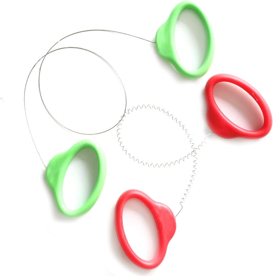 Pottery Wire Tool, Green and Red Handle Standard Clay Wire Cutter for Pottery Wheel and Clay Artists, Pottery Wire Tool Widely Used in Pottery Wheel and Clay Cutting Sculpting Pottery Wire Tools