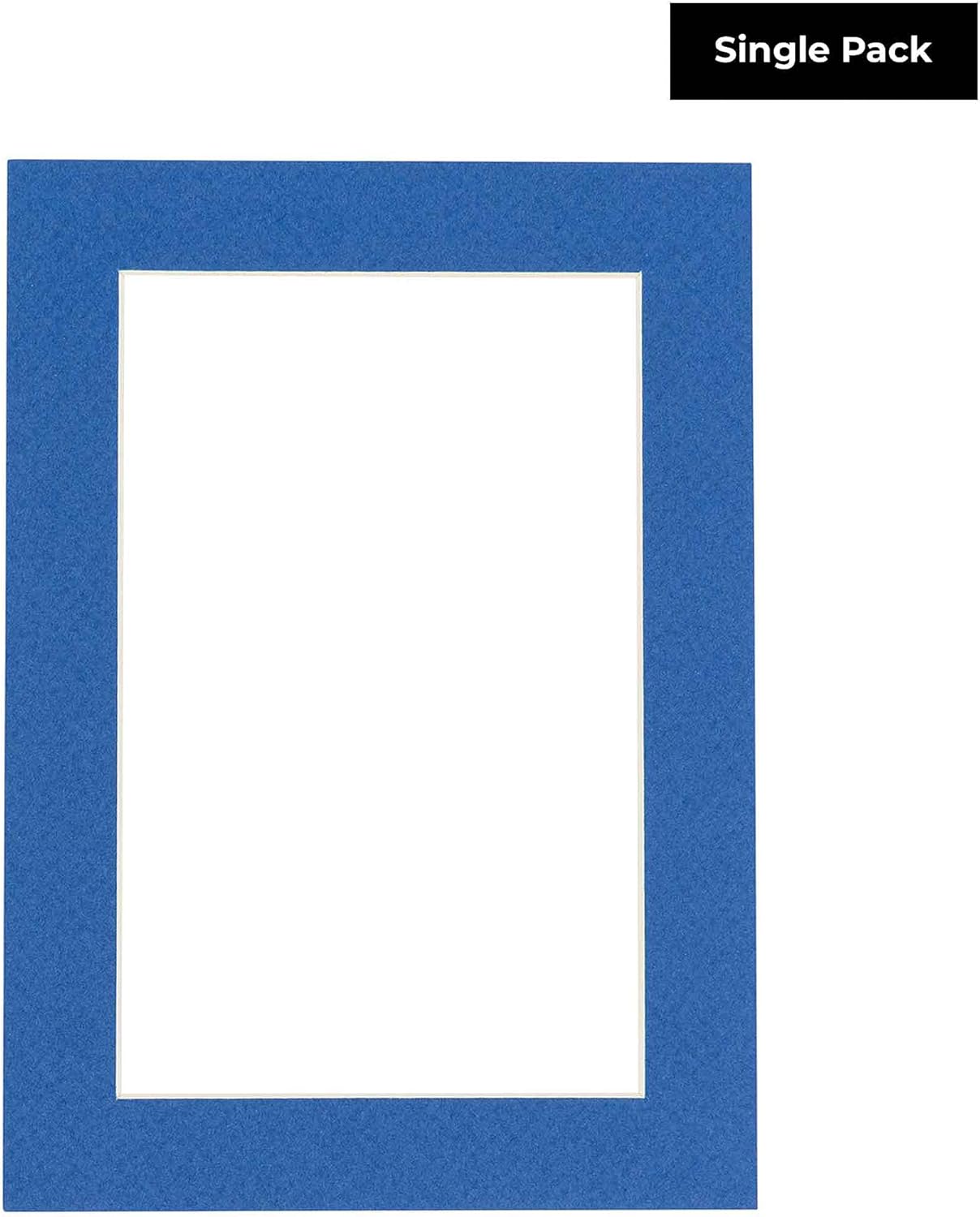 5.5x8.5 Mat for 8.5x11 Frame - Precut Mat Board Acid-Free Royal Blue 5.5x8.5 Photo Matte For a 8.5x11 Picture Frame, Premium Matboard for Family Photos, Show Kits, Art, Picture Framing, Pack of 1 Mat