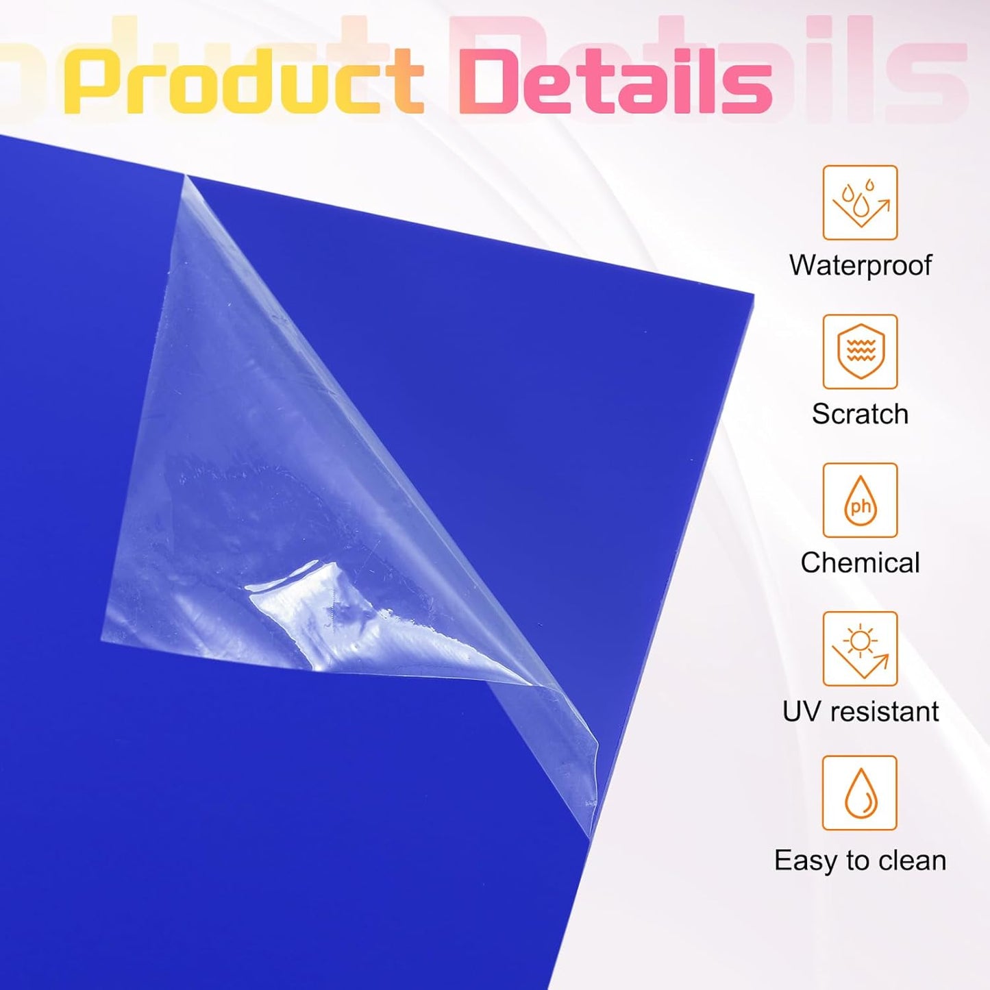 uxcell 3Pcs Acrylic Sheets 12x6 Inch Acrylic Panel 1/8 Inch-3mm Plastic Board for Picture Frames Sign Holders DIY Display Projects Craft, Dark Blue