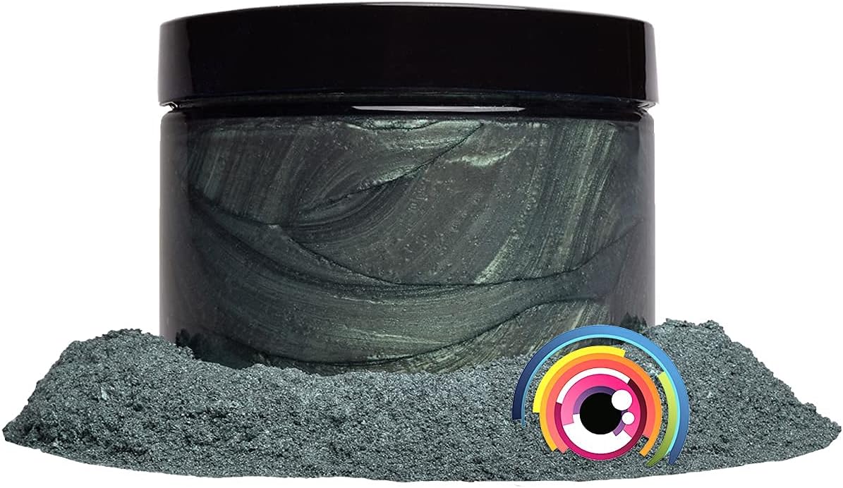 Eye Candy Pigments Premium Green Mica Powder - Green Day (50gr) - for Epoxy, Resin, Soap, Paint, Woodworking, Acrylic Pouring, Bath Bombs, Fishing Lures - DIY Arts and Crafts Additive