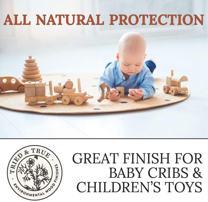 Tried & True Superior Varnish Oil Wood Finish, Gallon - Natural Pine Resin & Linseed Oil, Ideal for Interior Furniture, Tables, Countertops - Non-Toxic, Scratch Resistant & Durable