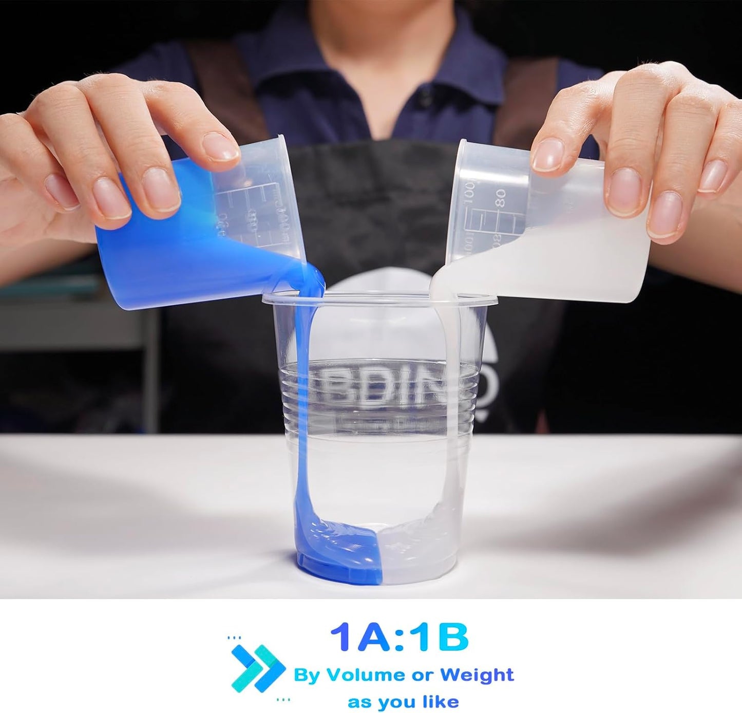 BBDINO Silicone Mold Making Kit, Liquid Silicone for Molds Making 30A Sapphire Blue, High Strength Silicon Rubber 4.4 lbs, 1:1 by Volume Ideal for Mold Casting of Resin/Jewelry/Candle/Concrete/Plaster