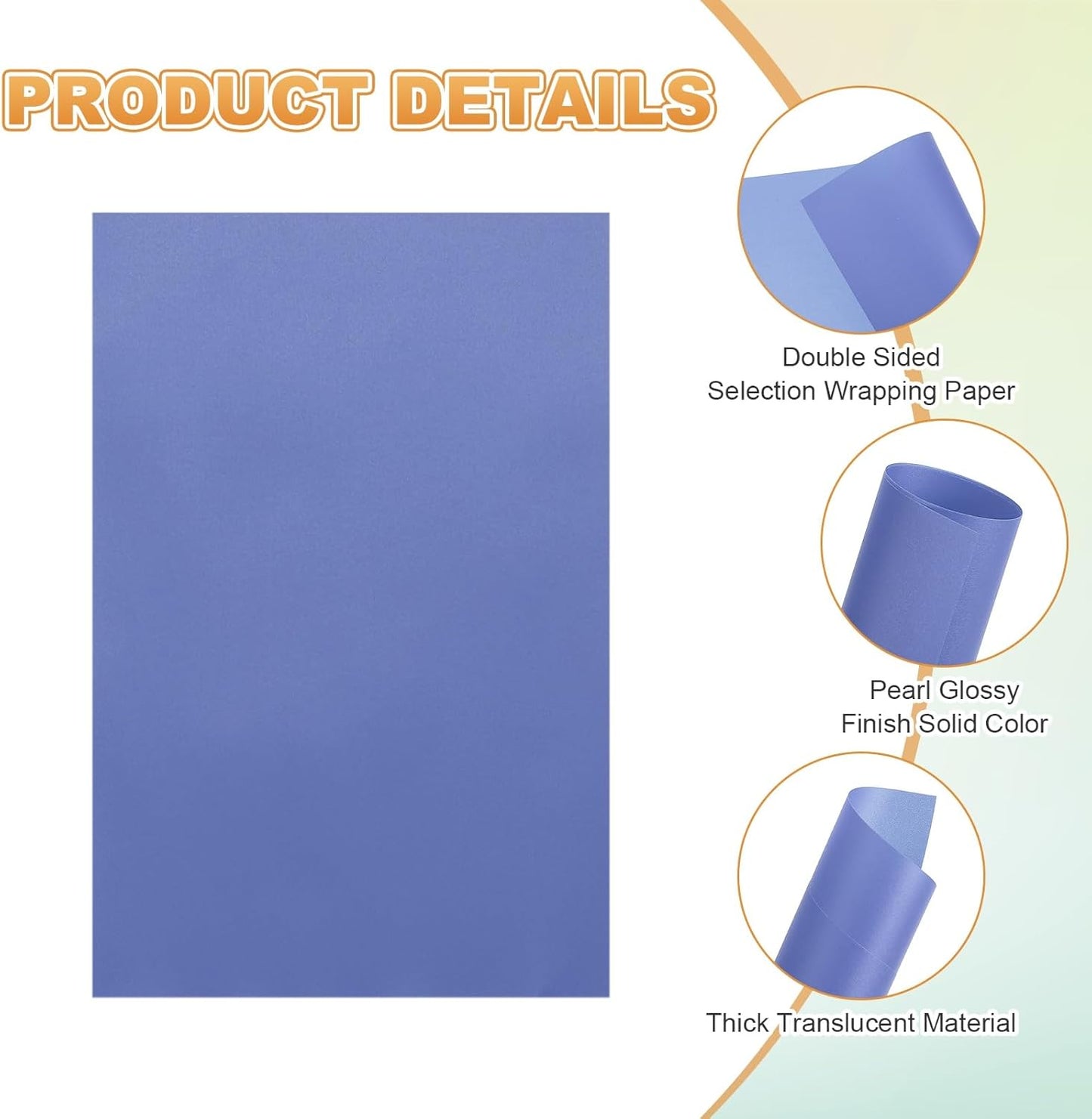 MECCANIXITY 100 Sheet Colored Vellum Paper 4" x 6", 100gsm Translucent Printable Vellum Sheets for Printing Wedding Invitations Inkjet Laser Printer, Deep Blue