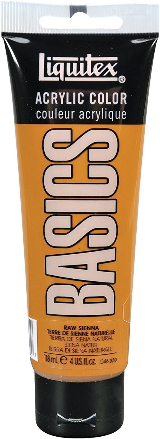 Liquitex BASICS Acrylic Paint, 118ml (4-oz) Tube, Raw Sienna