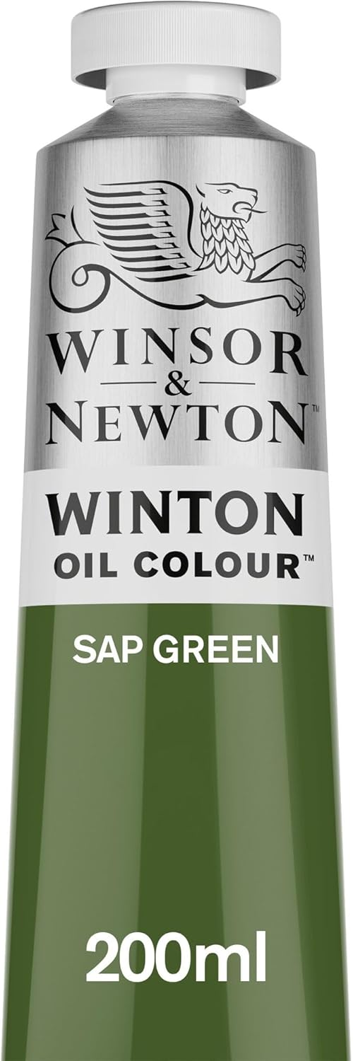 Winsor & Newton Winton Oil Color, 200ml (6.75-oz) Tube, Sap Green