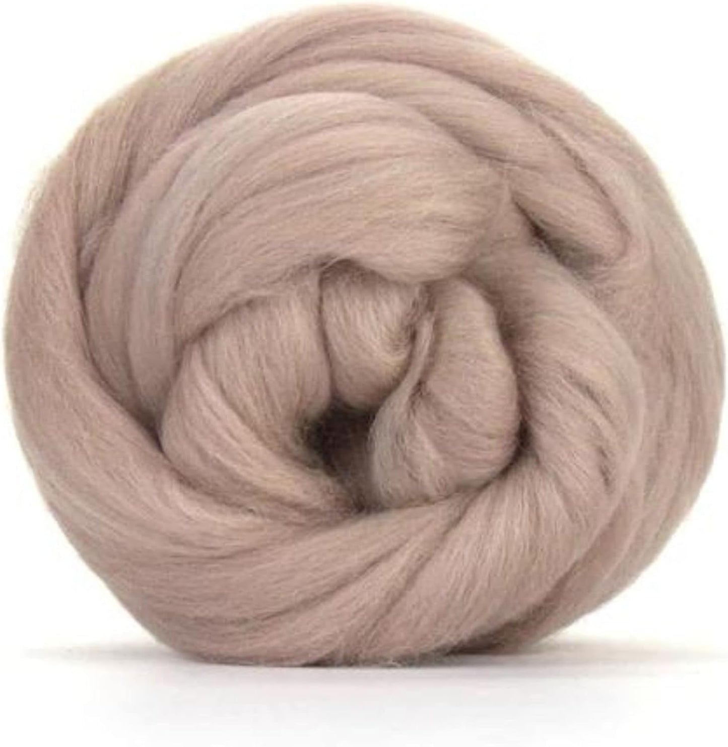 Revolution Fibers Merino Wool Roving | Premium Combed Wool Top | 22 Micron, Perfect for Felting Projects, Spinning, Wall Hangings and Tapestry (Mink)