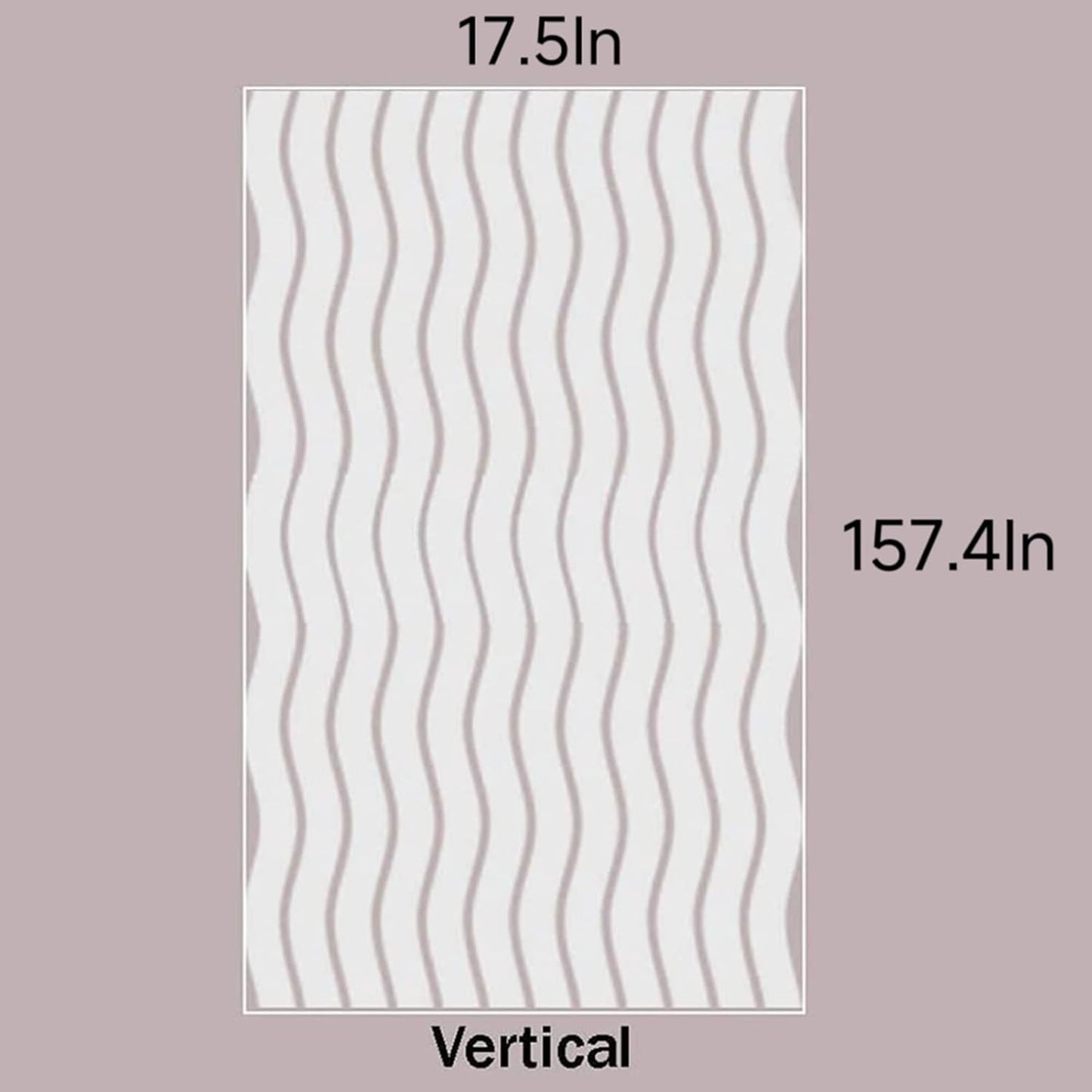 LEMON CLOUD Window Film for Privacy and Light Protection，Non Adhesive Removable Glass Covering Opaque Window Sticker Self Static Cling Vinyl Glass Film for Home Office (17.5 x 157.4 Inch,Wavy)